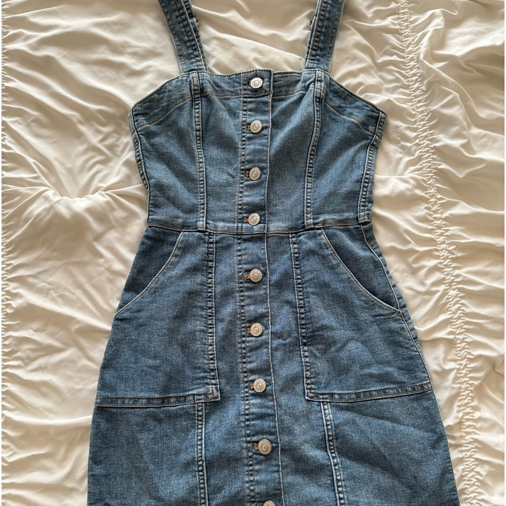 H&M denim mini dress